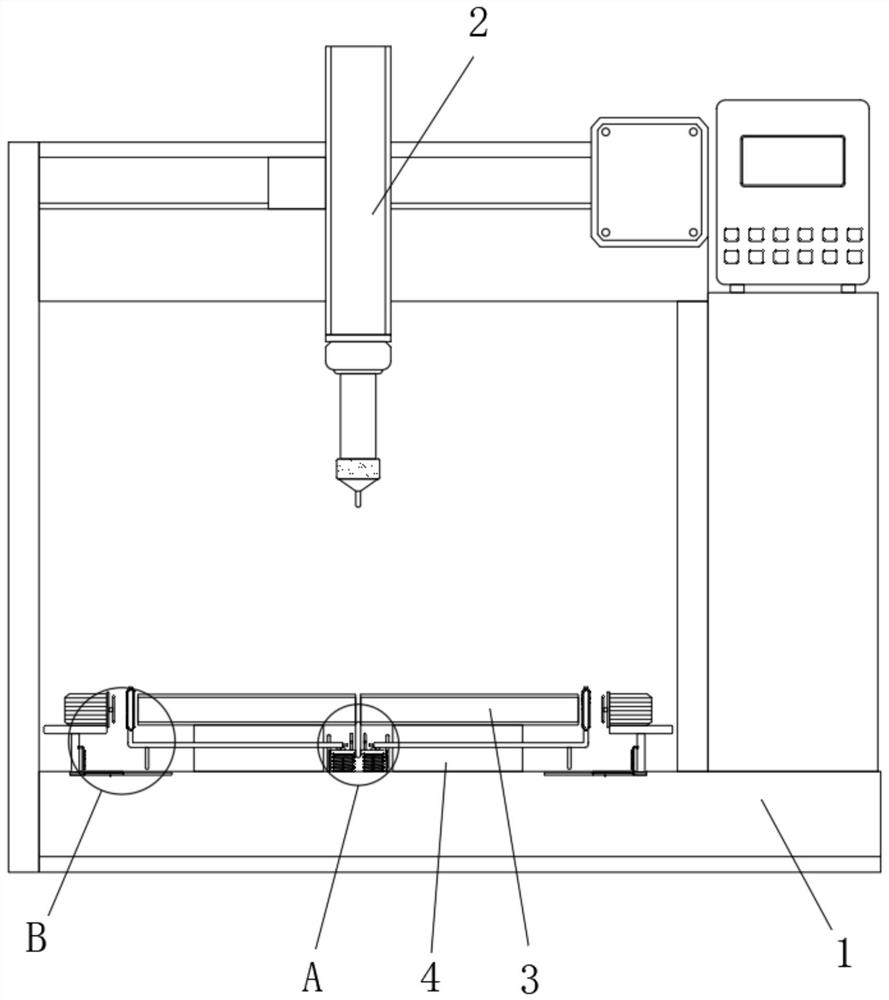 An automatic welding mechanical device that facilitates the docking of workpieces