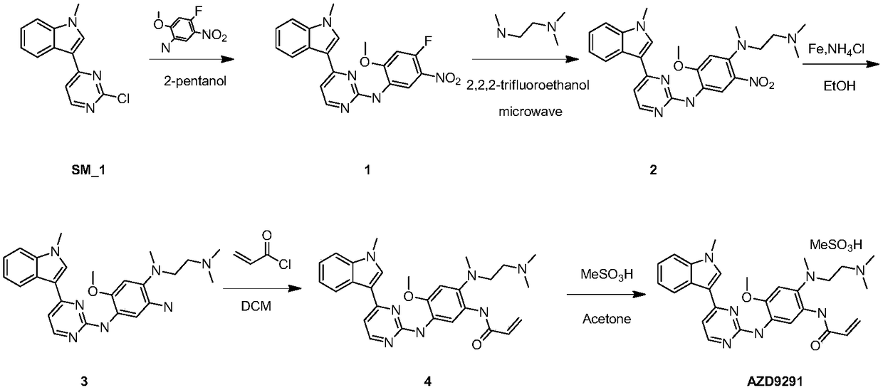 Osimertinib preparation method