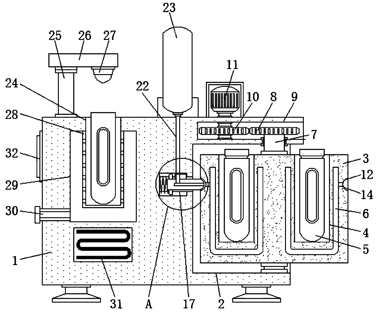 Quick-freezing technical system set with good convenience of crayfish study and application method thereof