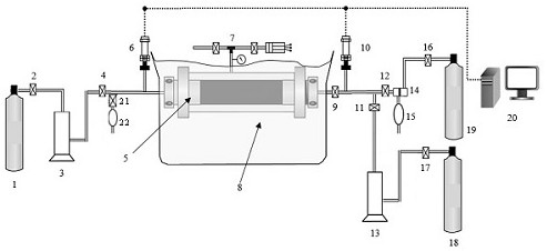 A damage evaluation method for working fluid in fractured tight gas formations taking into account both base blocks and fractures