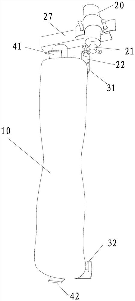 A swing type cervical pillow