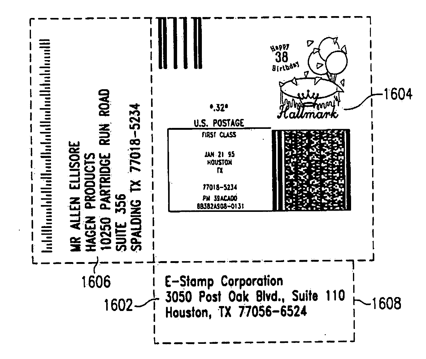 System and method for printing multiple postage indicia