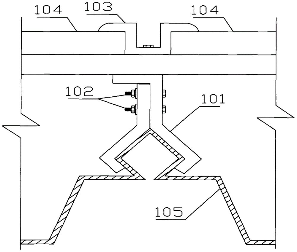 Novel welding device special for color steel roofing photovoltaic support and operation process