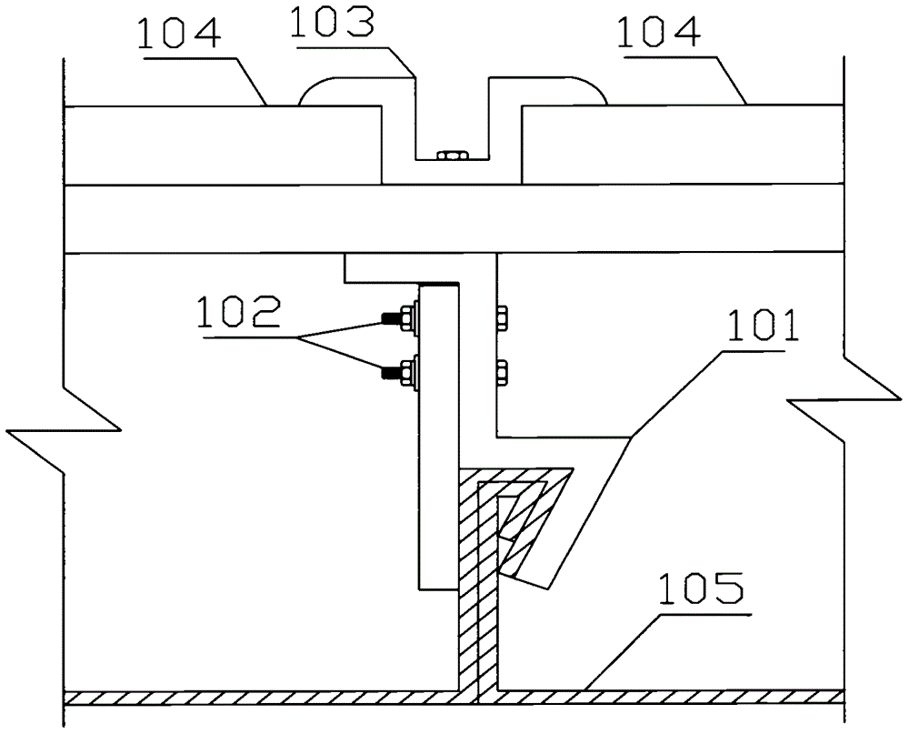 Novel welding device special for color steel roofing photovoltaic support and operation process