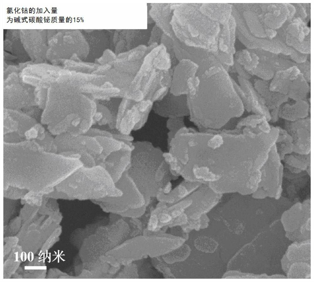 A kind of cobalt oxide-doped bismuth subcarbonate/bismuth oxychloride photocatalyst and preparation method thereof