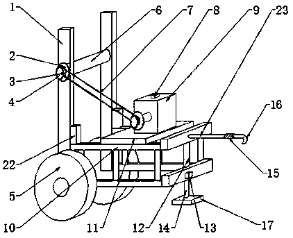 Novel electric wire barrow