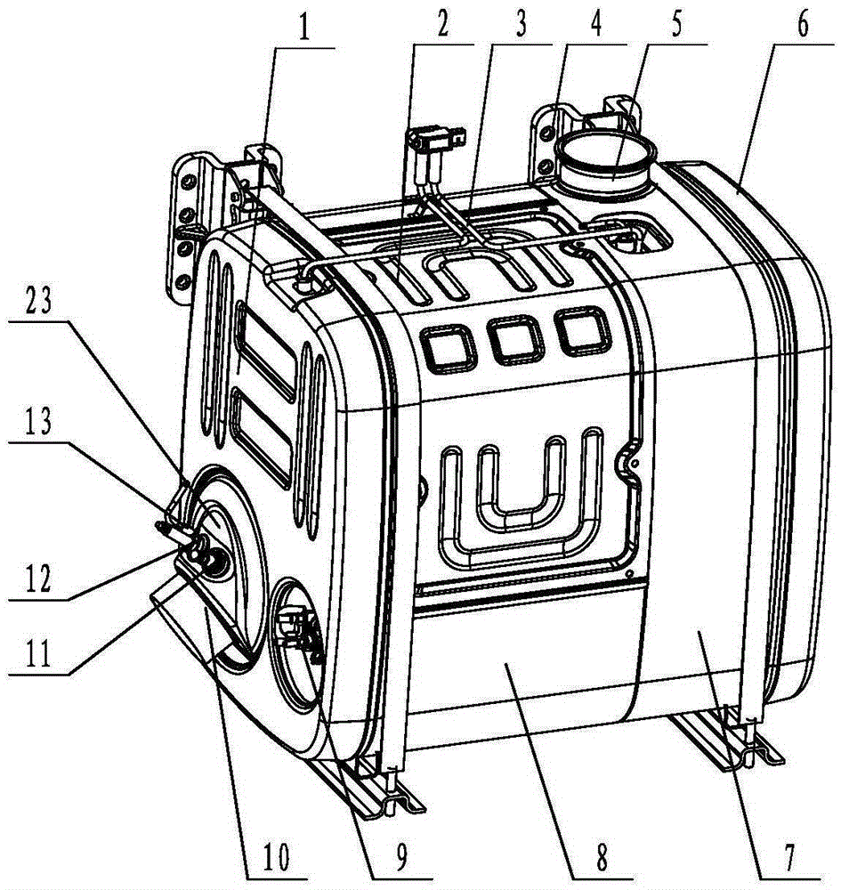 Box type post processing assembly for diesel vehicle