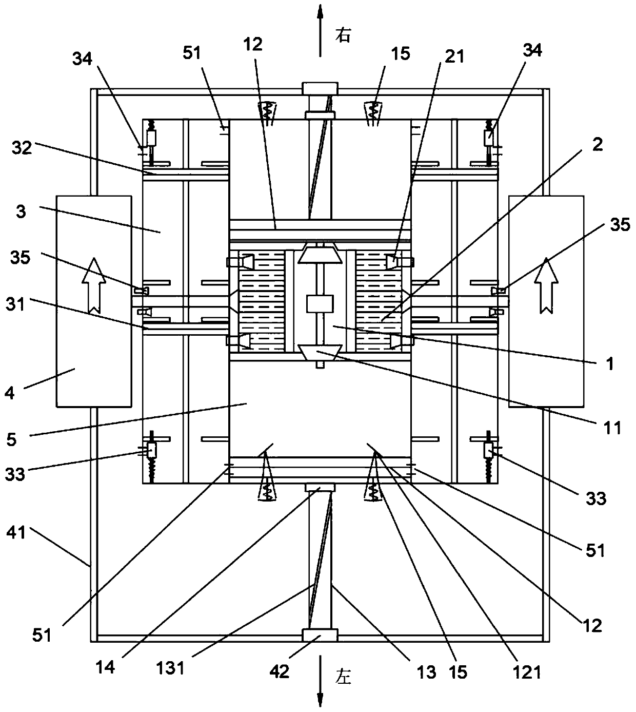 Horizontal oil-free aerodynamic power generation engine