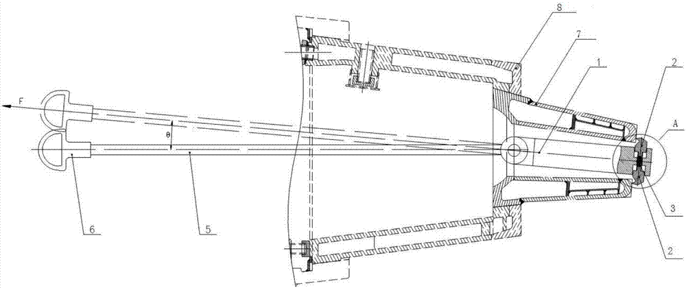 Disassembling mechanism and disassembling method for tuyere small sleeve and disassembling method for disassembling mechanism