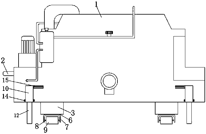 Movement-facilitating gantry type filter press