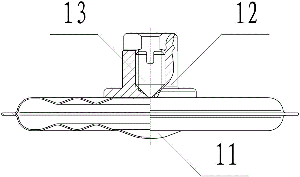 Tyre burst detection method and tyre burst sensor