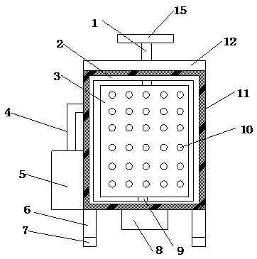 Automotive chassis part surface treatment efficient drying device