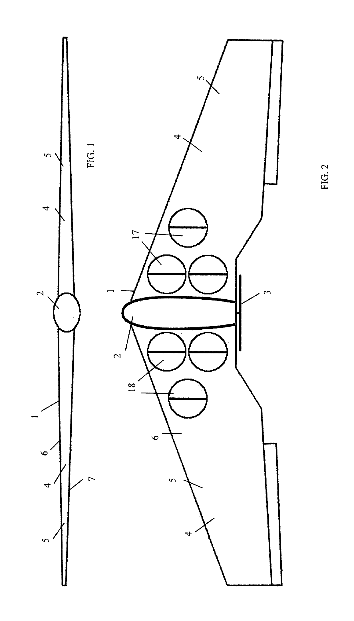 Aircraft with internally housed propellor units