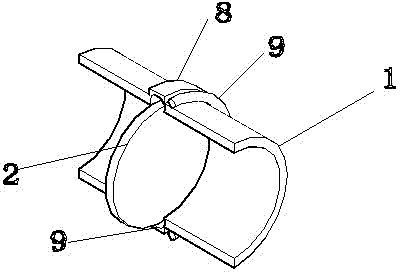 Double-focusing device of light splitting mechanism of laser drilling machine