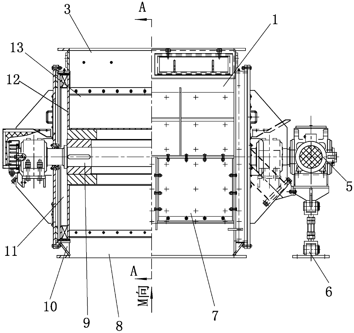 Rotary air lock feeding valve