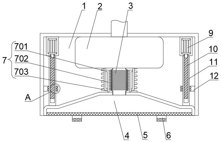 Variable-frequency intelligent range hood with adjustable exhaust fume collecting hood