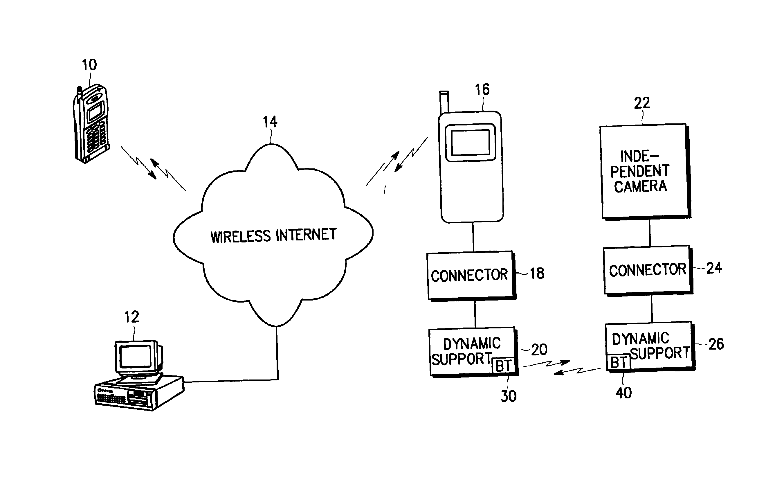 Remote monitoring apparatus using a mobile videophone