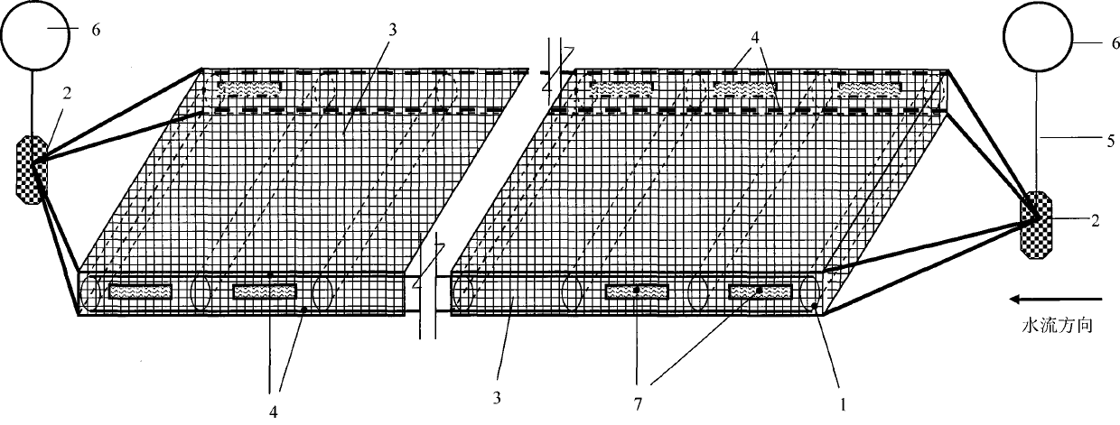 Bottom-seed sea water culture facilities suitable for sediment bottom sea area