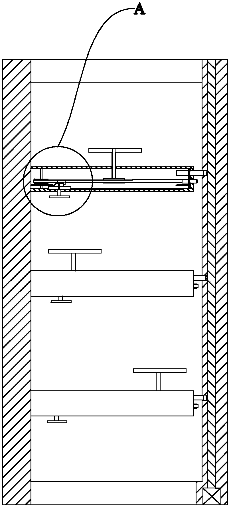 Stasis removal water treatment fixable apparatus