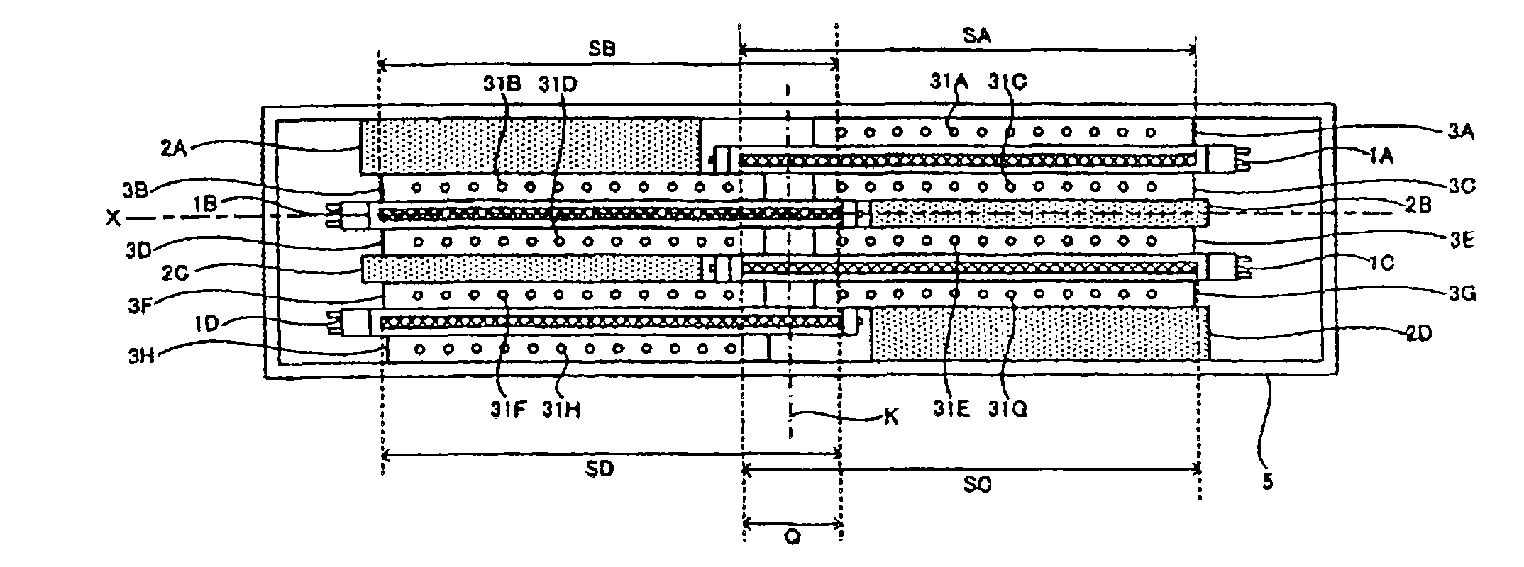 Ultraviolet irradiation set and ultraviolet irradiation processing unit