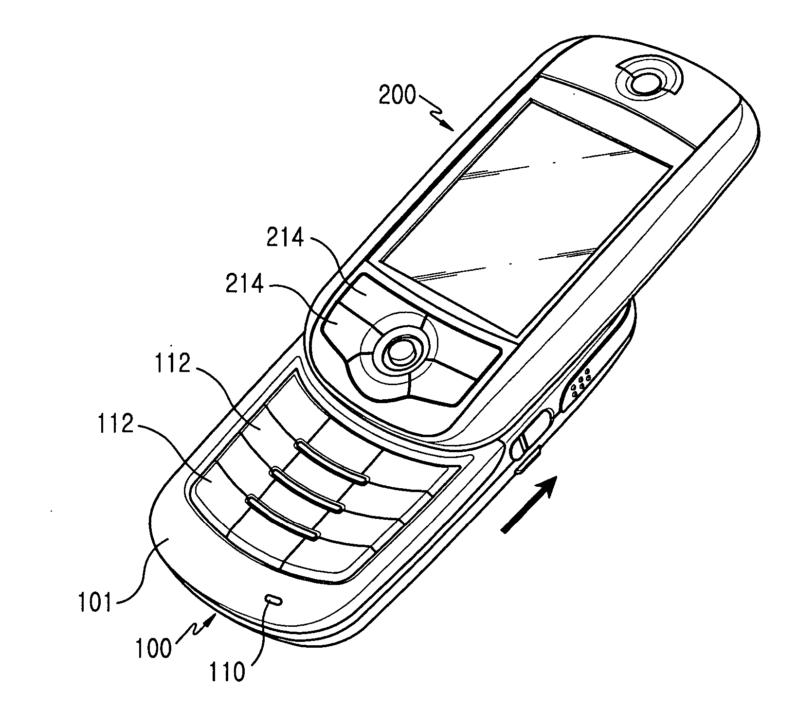 Sliding/swing-type portable apparatus having self-retaining function