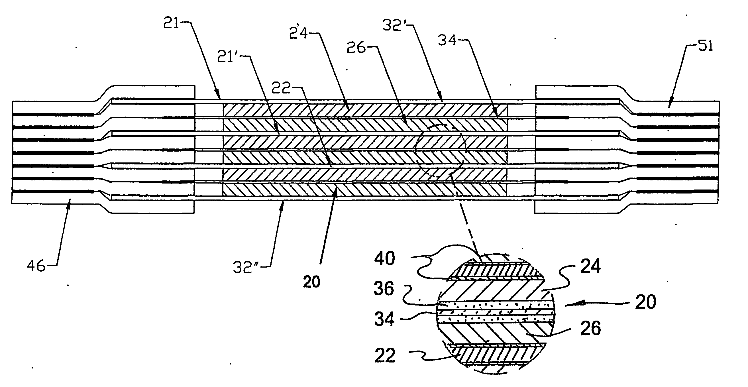 Rechargeable bipolar high power electrochemical device with reduced monitoring requirement