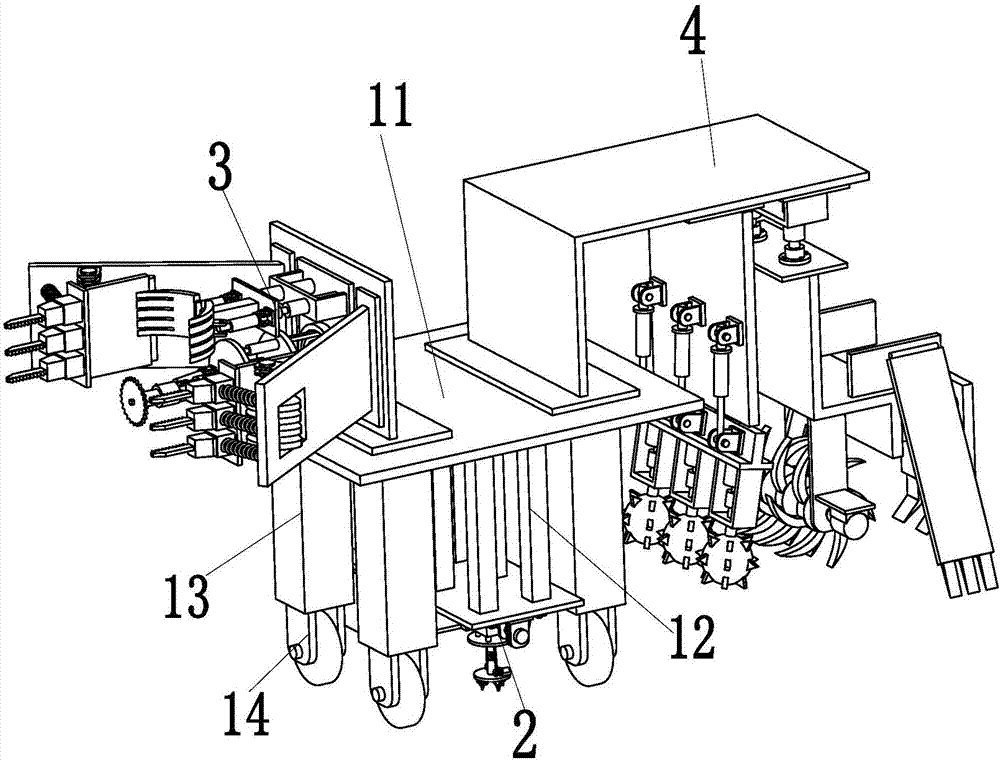 An automatic maintenance vehicle for subway tracks