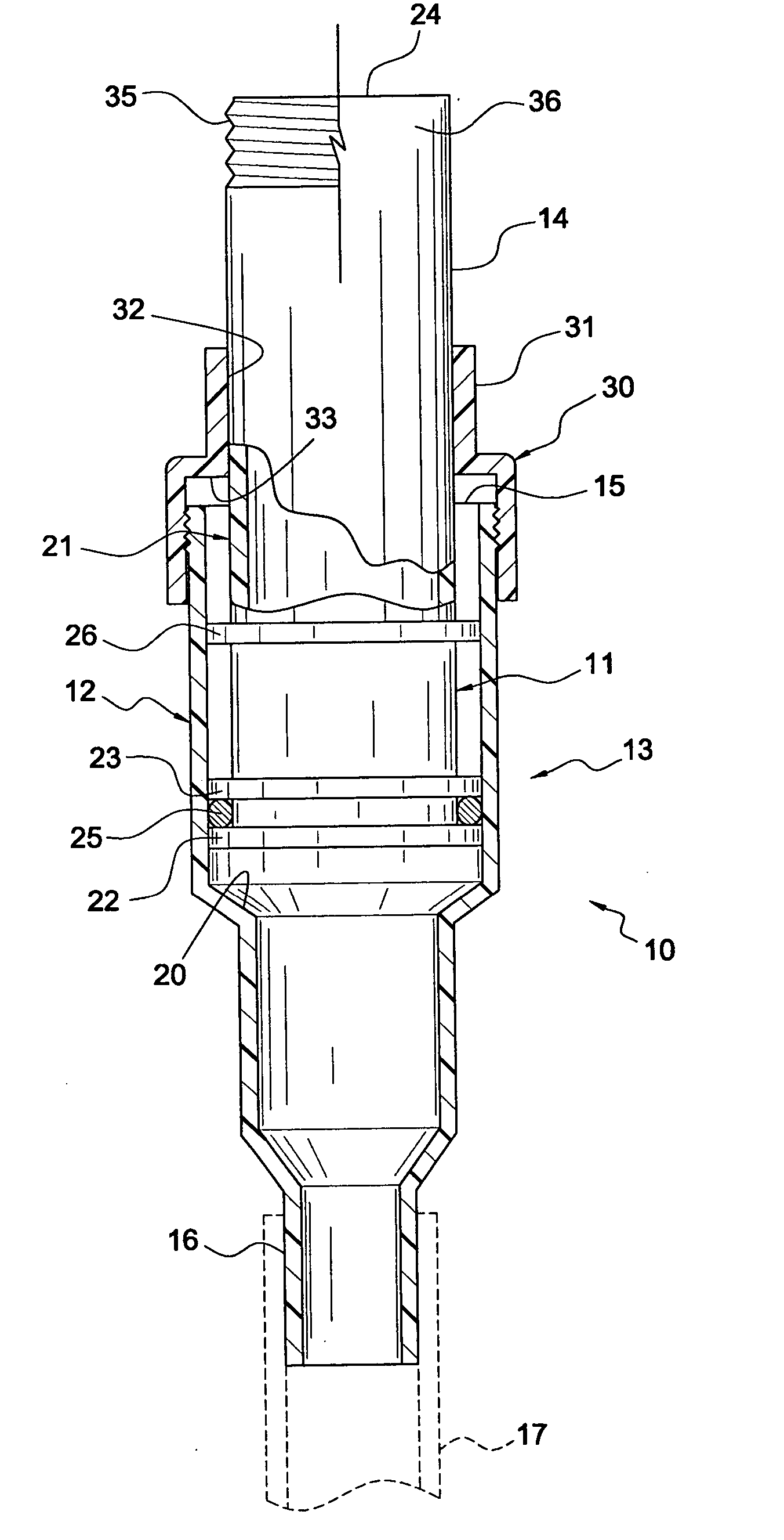 Adjustable plumbing fittings