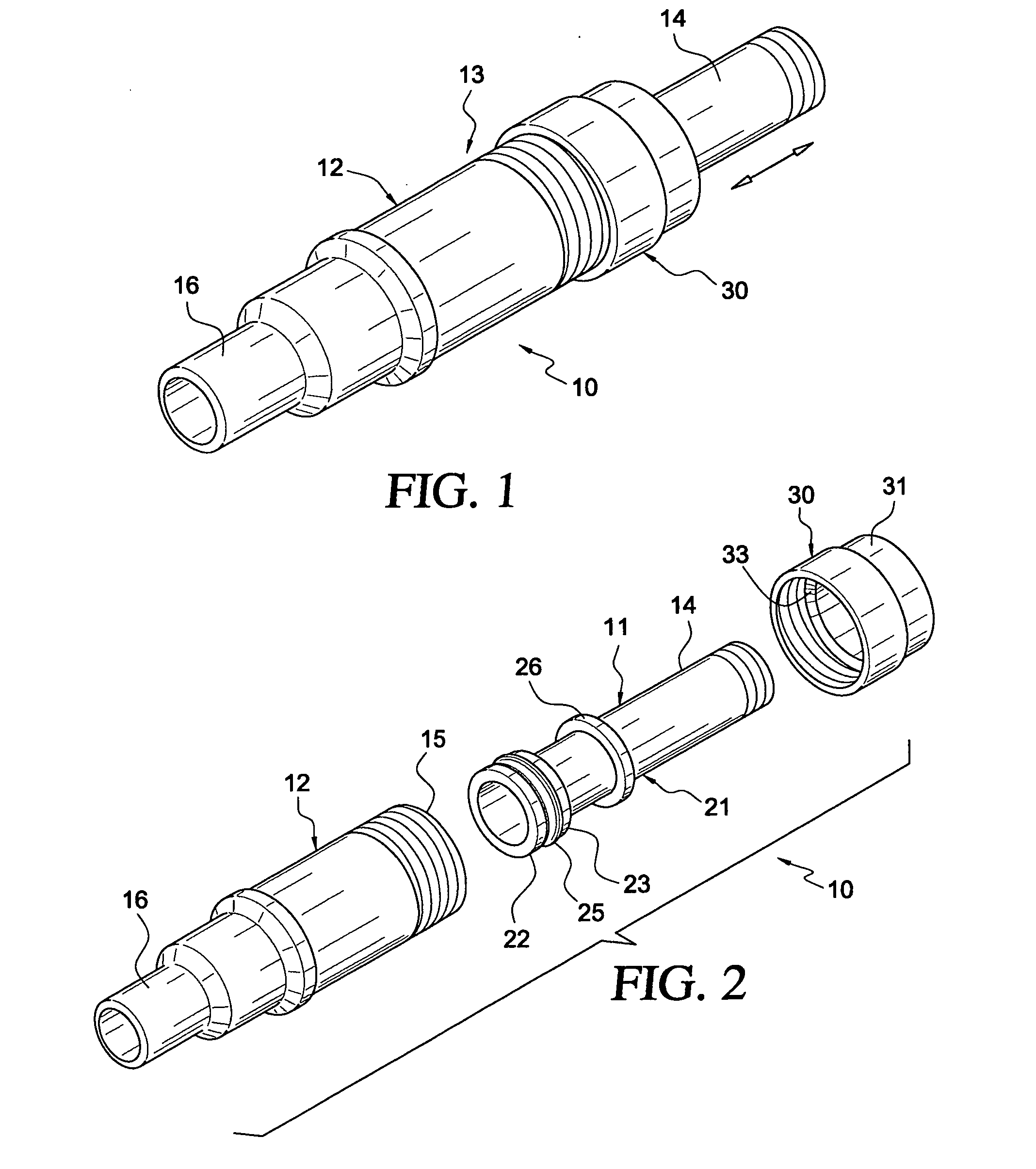 Adjustable plumbing fittings