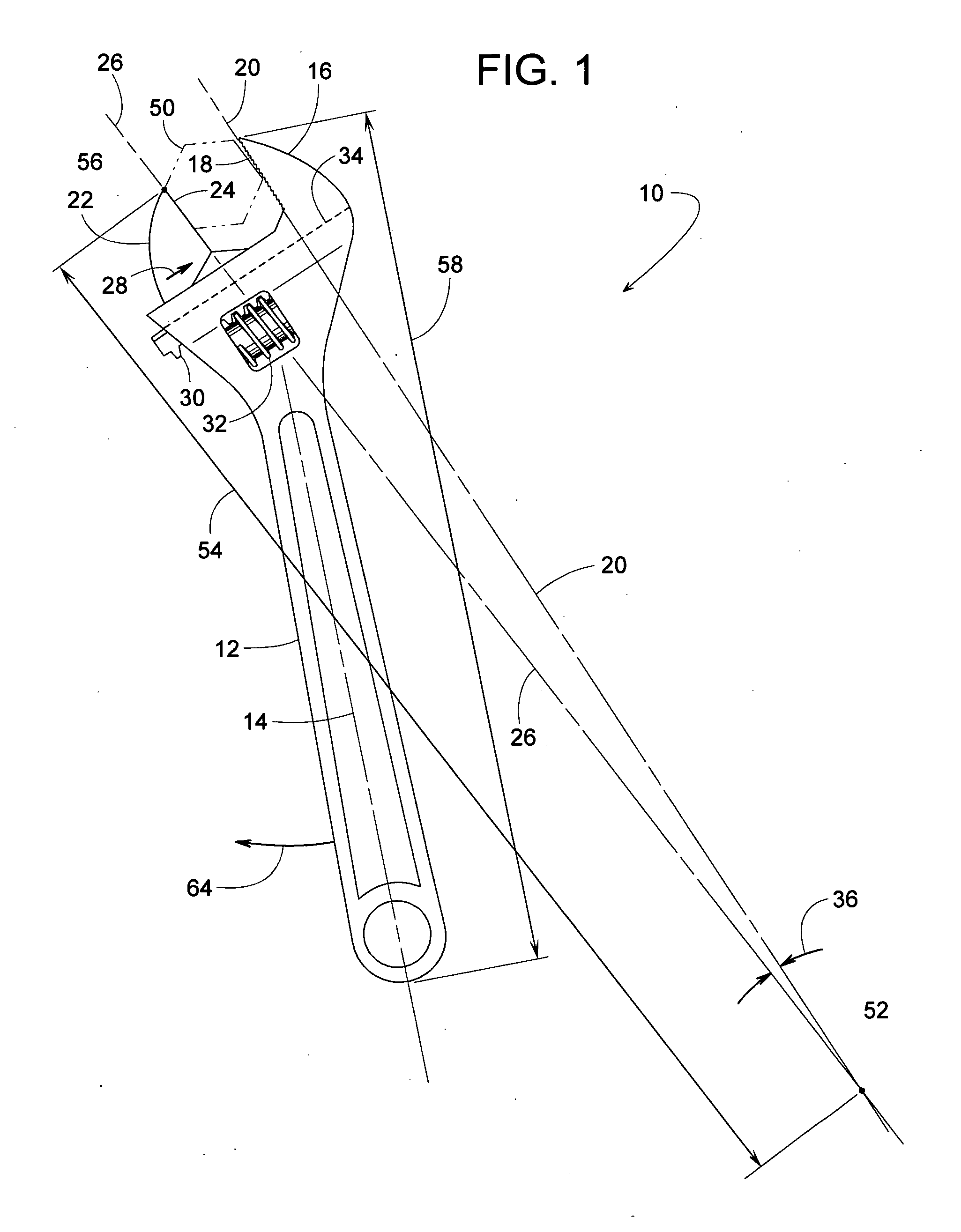 Universal adjustable wrench with tactile snap action