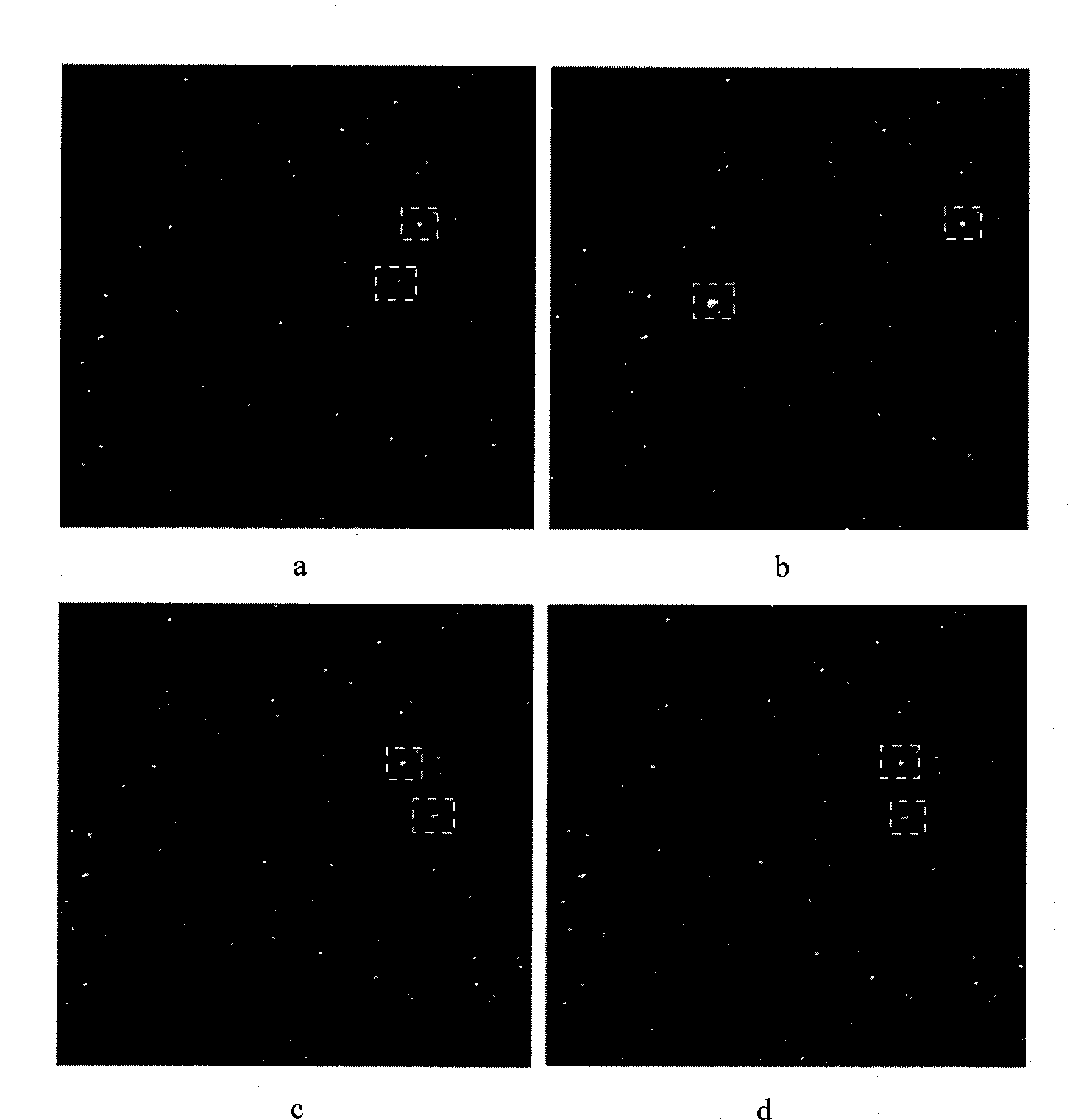 Method for processing astronomical observation gray level image information by computer for target tracing