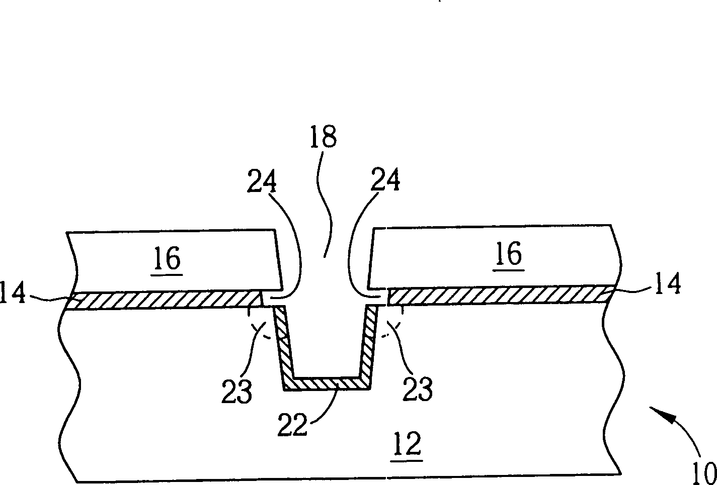 Shallow-channel insulation making process