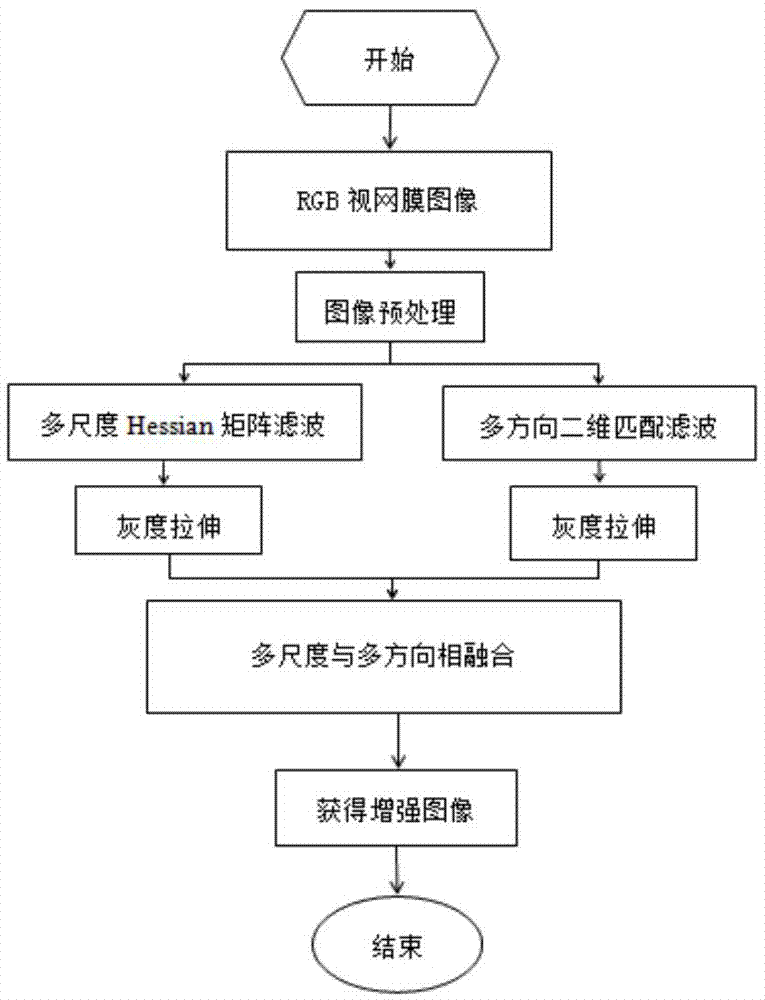 Retina image enhancement algorithm based on multiple scales and multiple directions