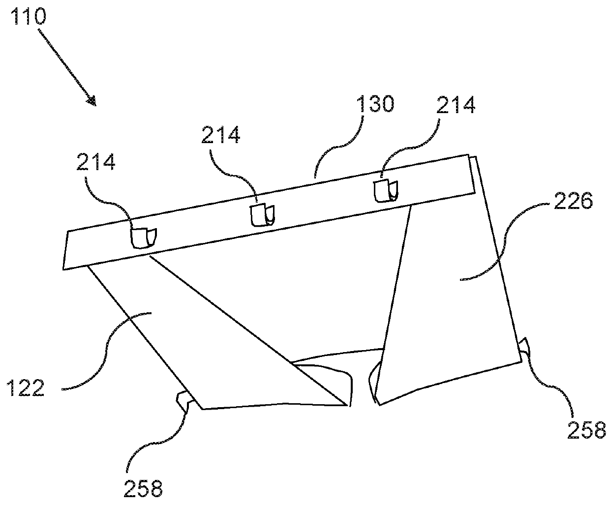 Collapsible shelf assembly