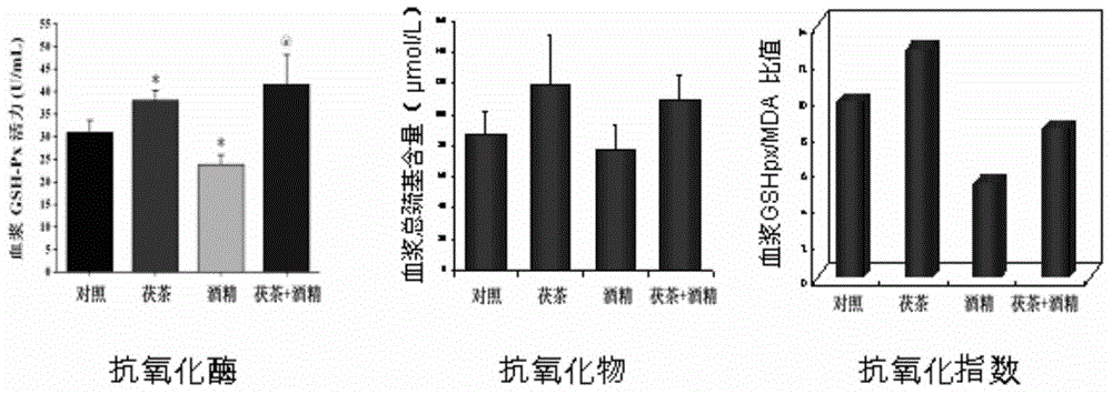 Herbal Fu tea capable of alleviating hangover and protecting liver