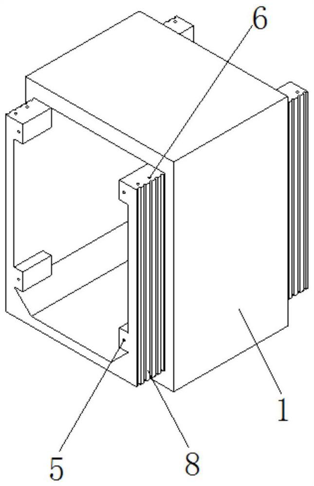 Prefabricated unit assembly structure for large-volume underground structures