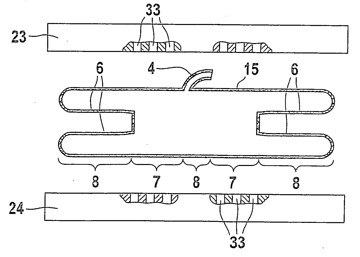 Device and method for producing and sealing packagings produced from at least one heat sealable packaging material strip