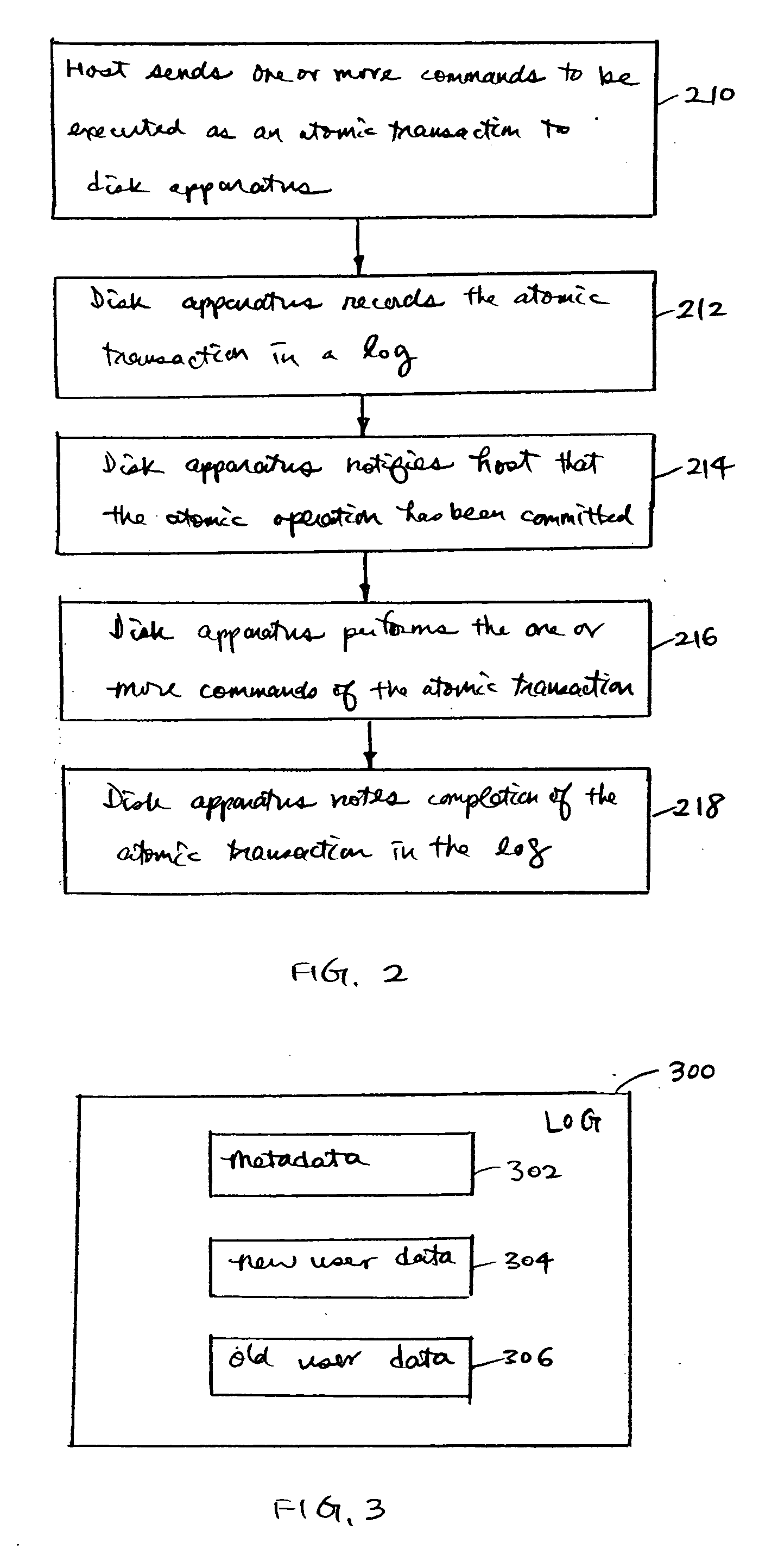 Hard disk drive with support for atomic transactions