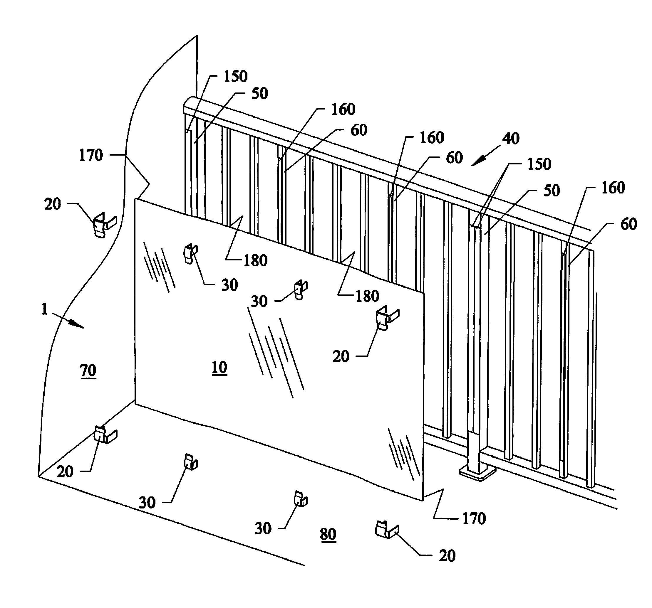 Magnetic panels and locking clips