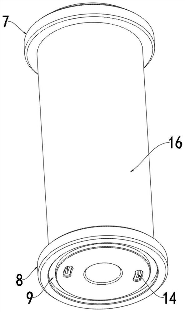 Pedestrian warning stand column all-in-one machine convenient to maintain