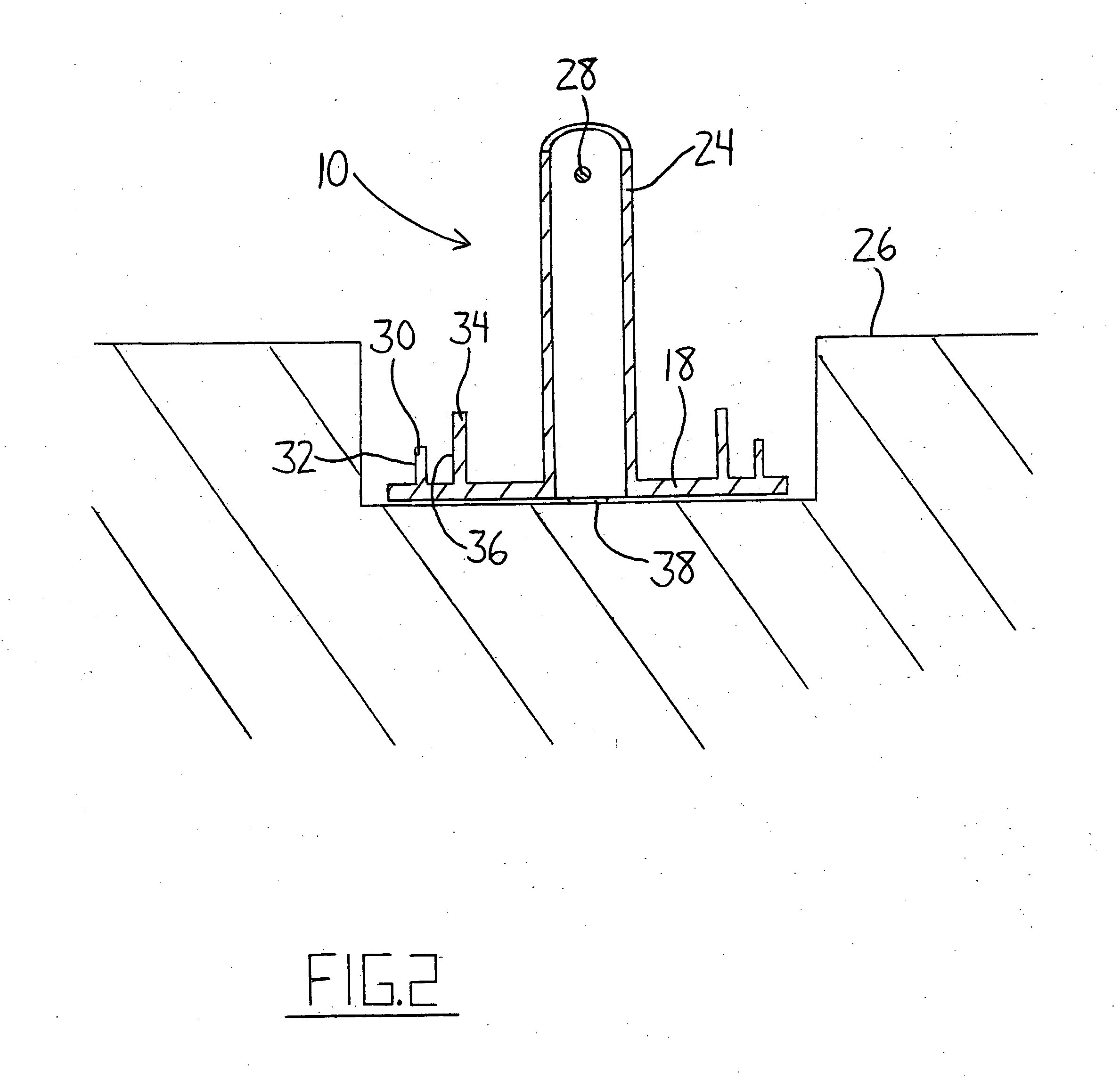 System for mounting a hollow post about a pipe