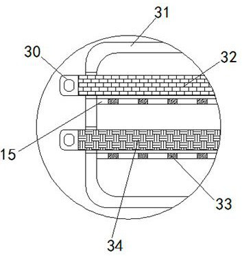 An energy-saving filter device for recycling 2,6-dihydroxy waste liquid raw materials