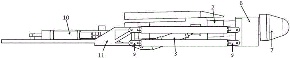 Cantilever linkage auxiliary device and working method and application thereof