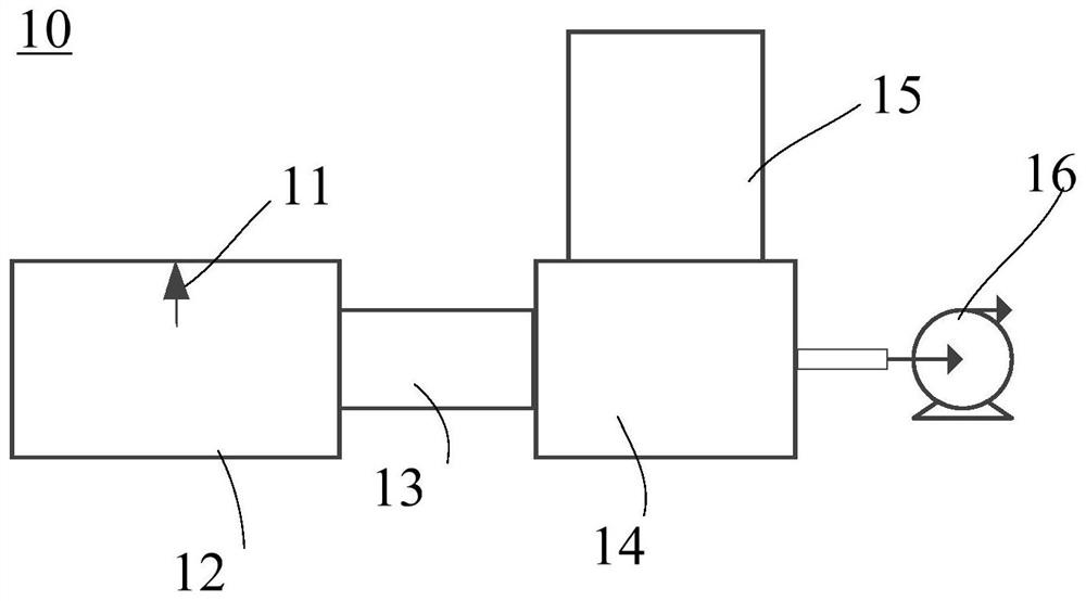 Detection method for internal atmosphere of vacuum packaging device, airtight container and detection equipment