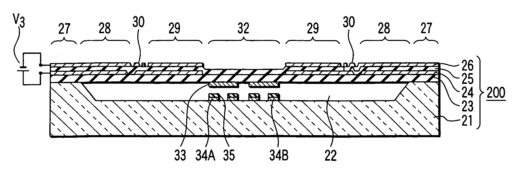 Piezoelectric MEMS element and tunable filter equipped with the piezoelectric MEMS element