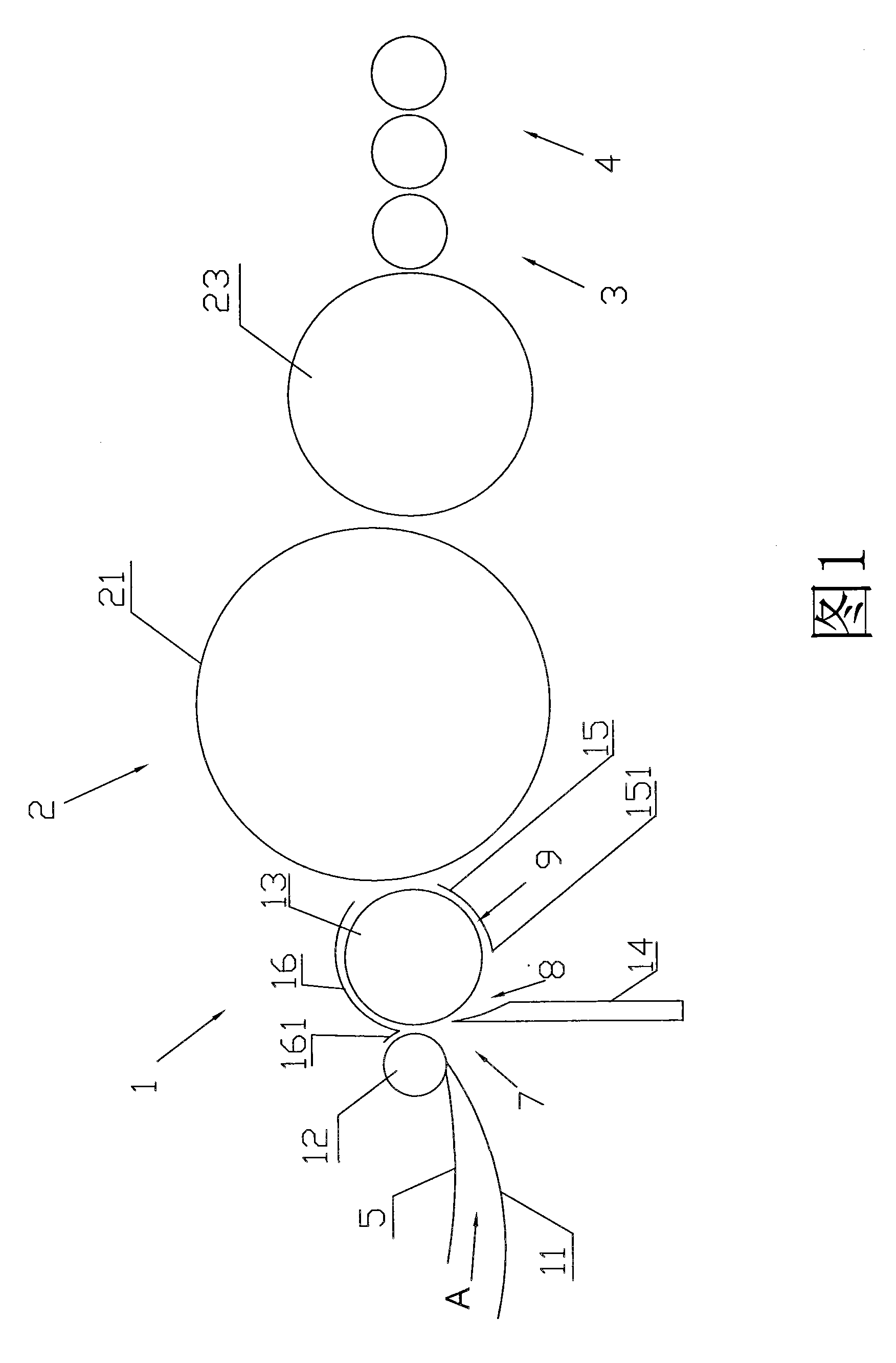 Jhouta blended spinning method and blended yarn spun by the method