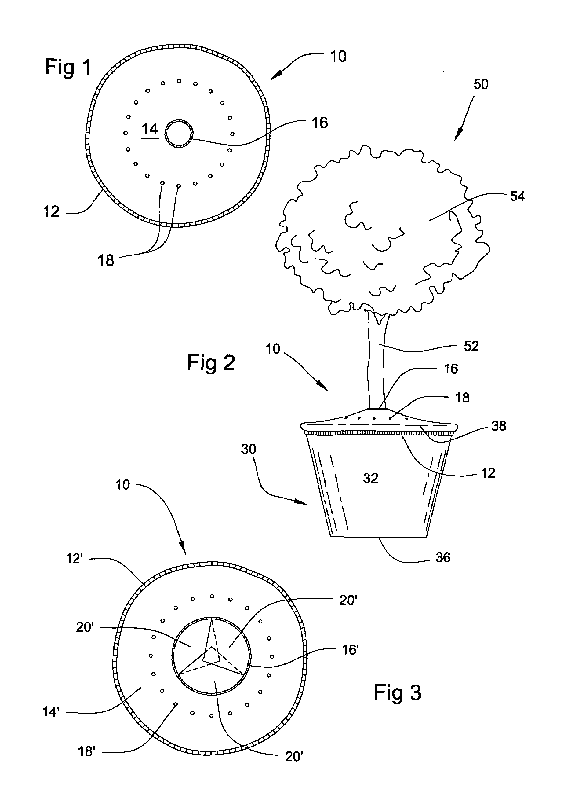 Tree ring for prevention of vegetation growth at trunks