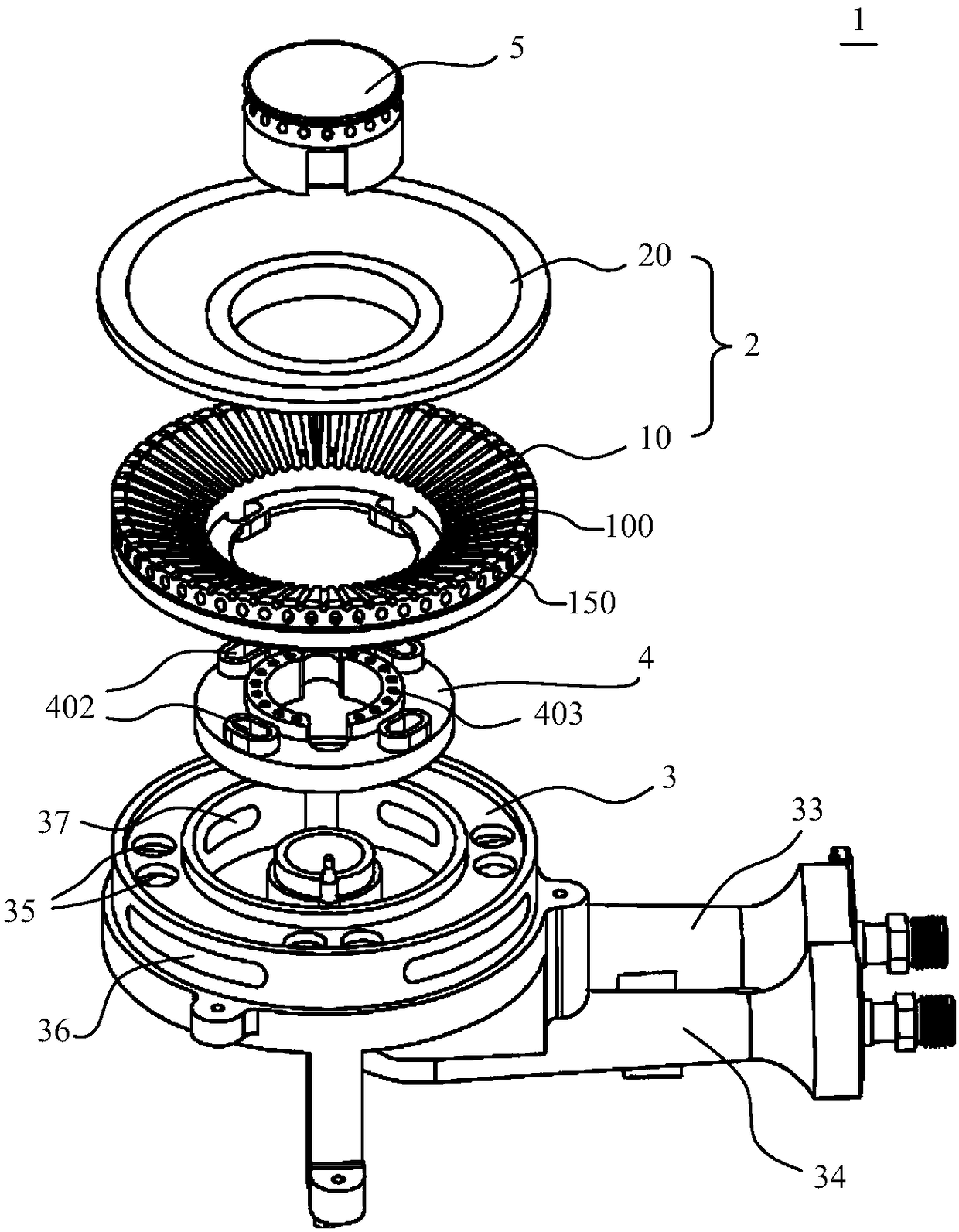 Fire cover of combustor for gas stove, gas stove and combustor of gas stove