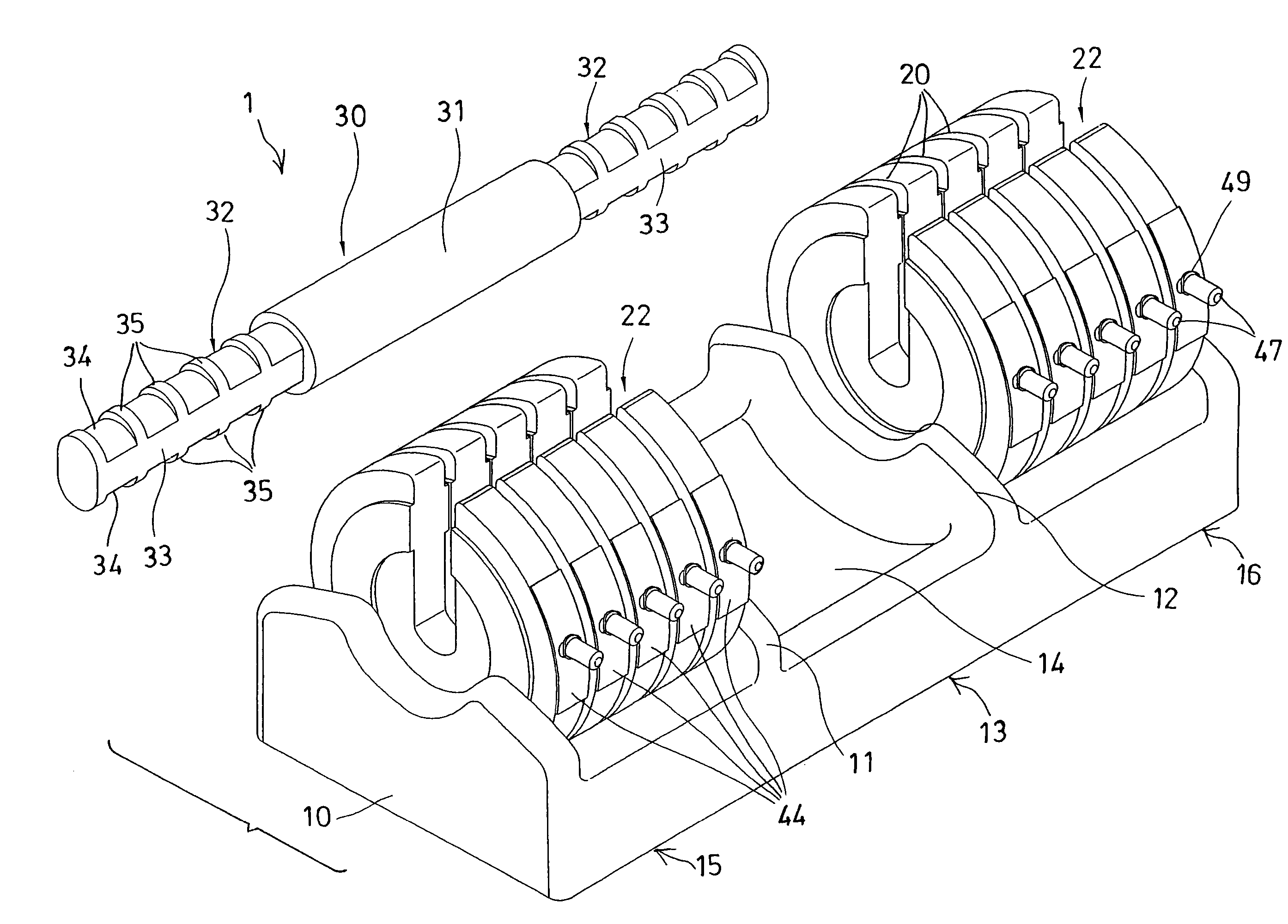 Adjustable dumbbell