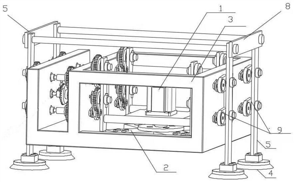 Wall-climbing robot for smooth plane and wall-climbing method of wall-climbing robot